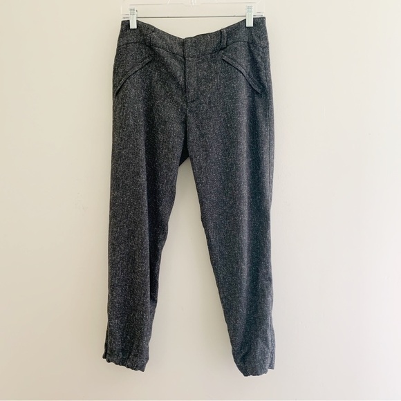 Elevenses Pembroke Tweed Joggers 4 Grey Anthropologie - Picture 11 of 11